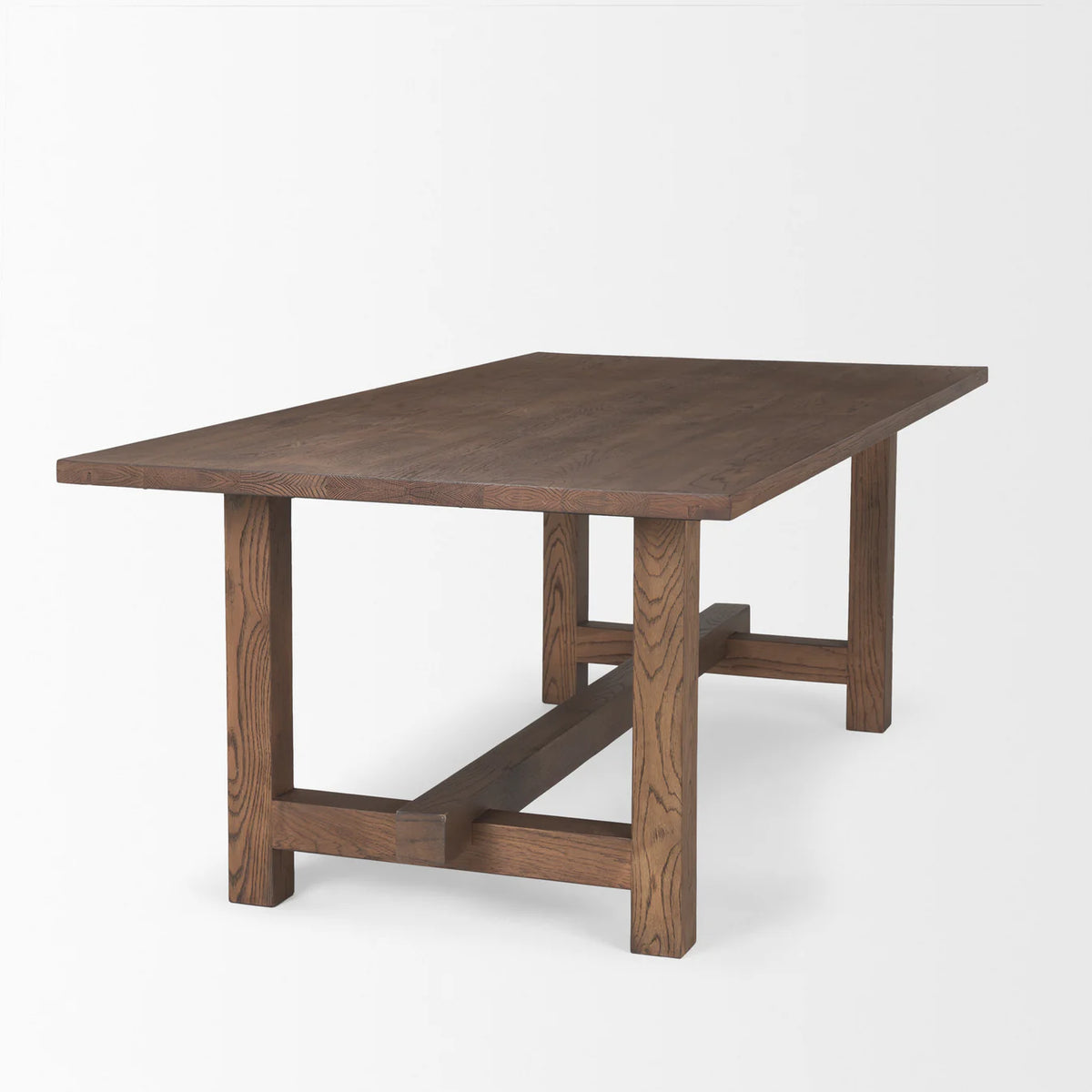 Suke Dining Table Medium Brown Wood | 84"