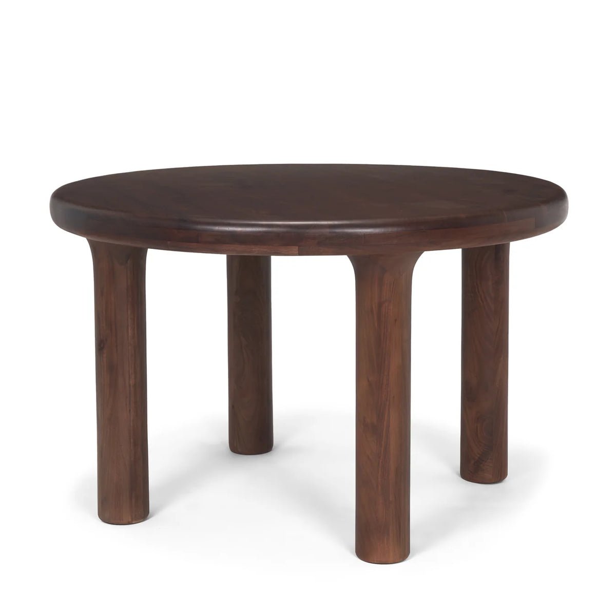 Soma Dining Table Red Brown Wood