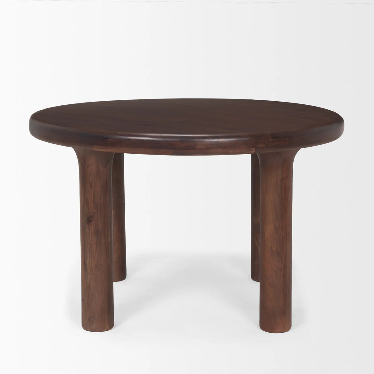 Soma Dining Table Red Brown Wood