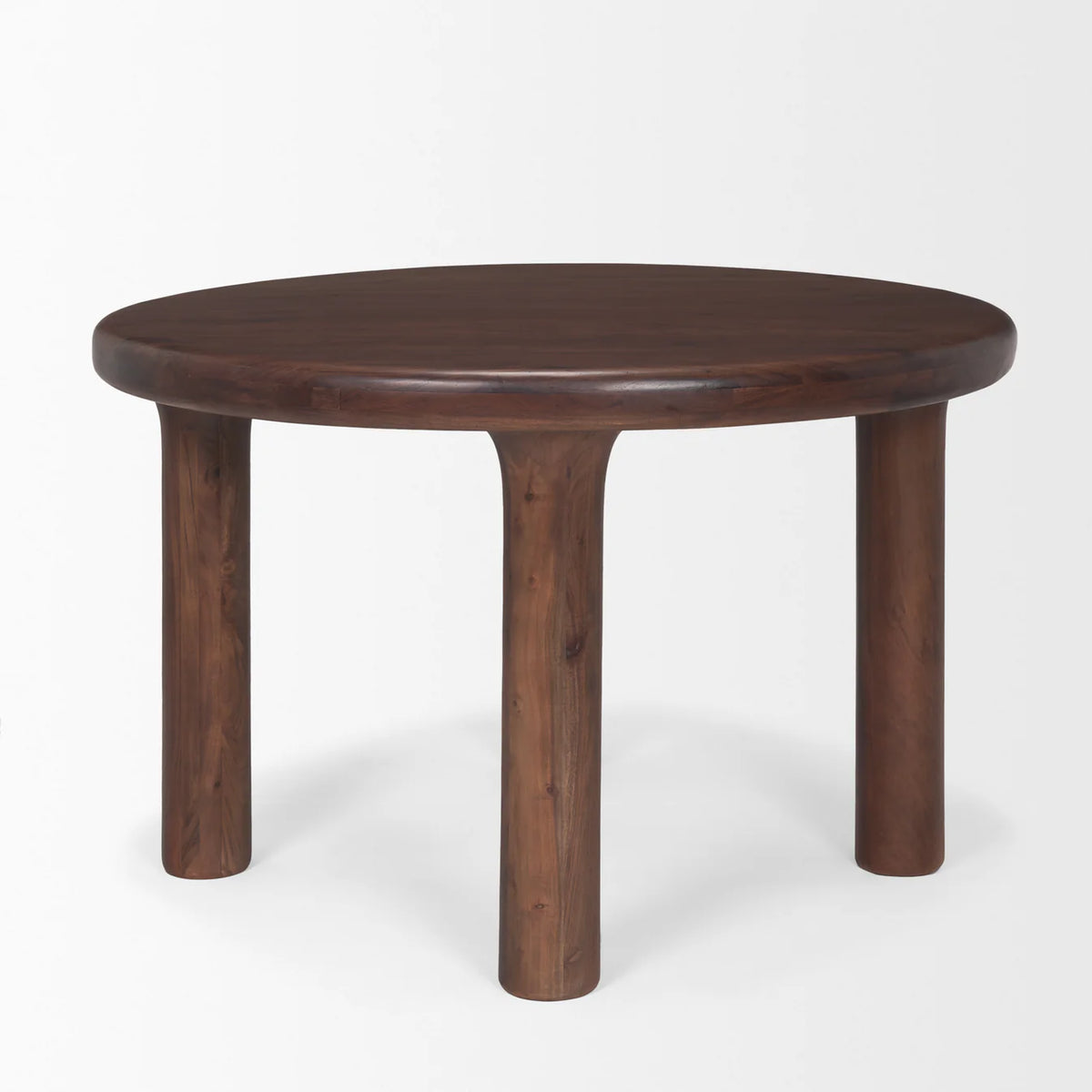 Soma Dining Table Red Brown Wood