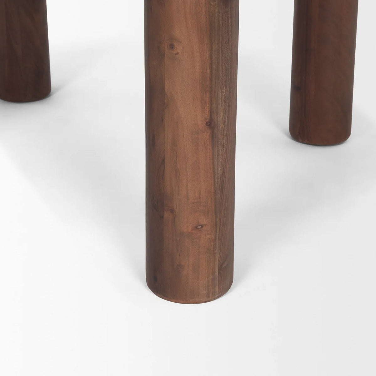 Soma Dining Table Red Brown Wood