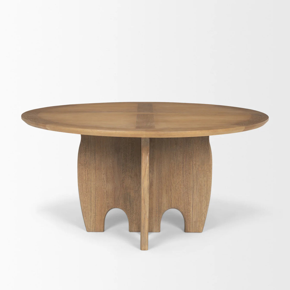 Sonomi Dining Table Medium Brown Wood