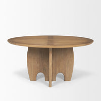 Sonomi Dining Table Medium Brown Wood