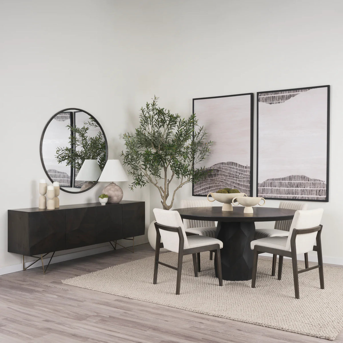 Fitzgerald Dining Table Brown Wood