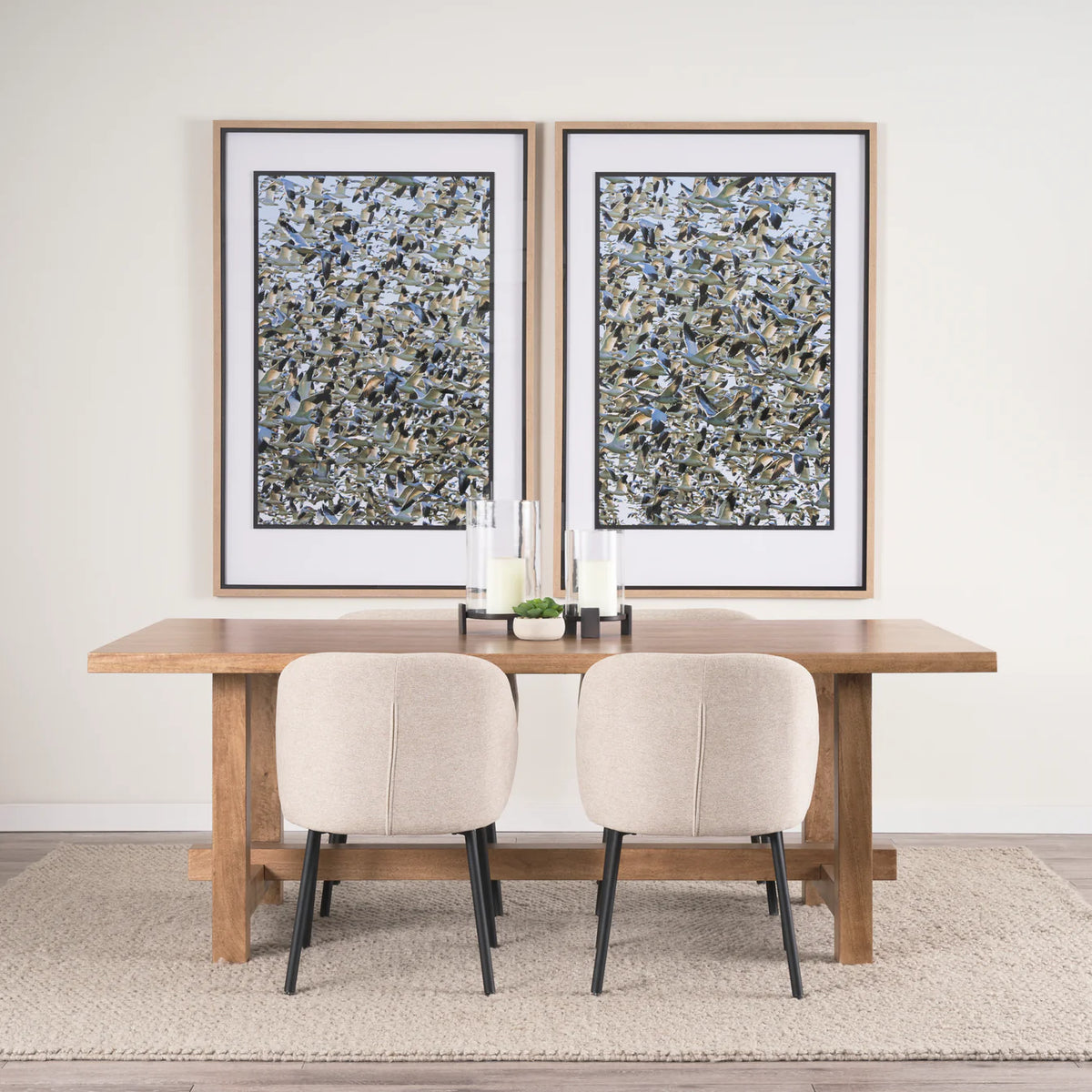 Suke Dining Table Natural Wood | 84"