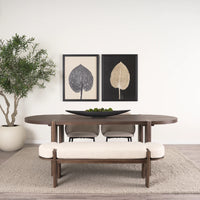 Sohan Dining Table Dark Brown Wood