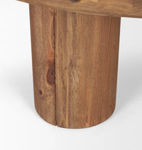 Tavi Coffee Table Brown Wood | Round
