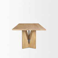 Tarro Rectangle Dining Table Light Brown Wood | Rectangle