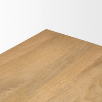 Tarro Rectangle Dining Table Light Brown Wood | Rectangle