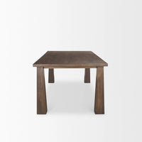 Wolcott Dining Table Dark Brown | Wood | 84"