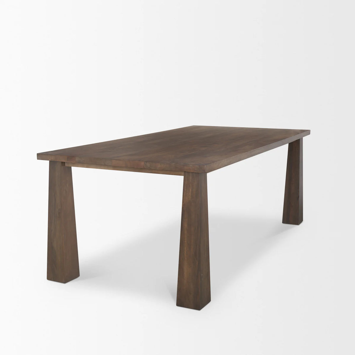 Wolcott Dining Table Dark Brown | Wood | 84"