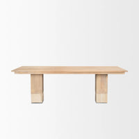 Shivon Dining Table Mango Wood | Travertine | 94"
