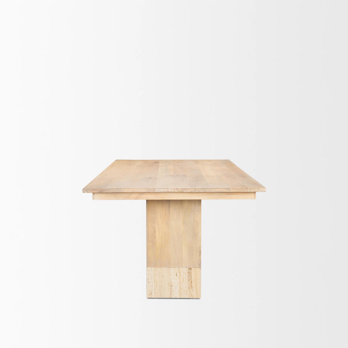 Shivon Dining Table Mango Wood | Travertine | 94"