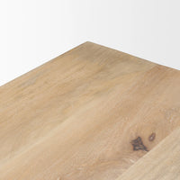 Shivon Dining Table Mango Wood | Travertine | 94"