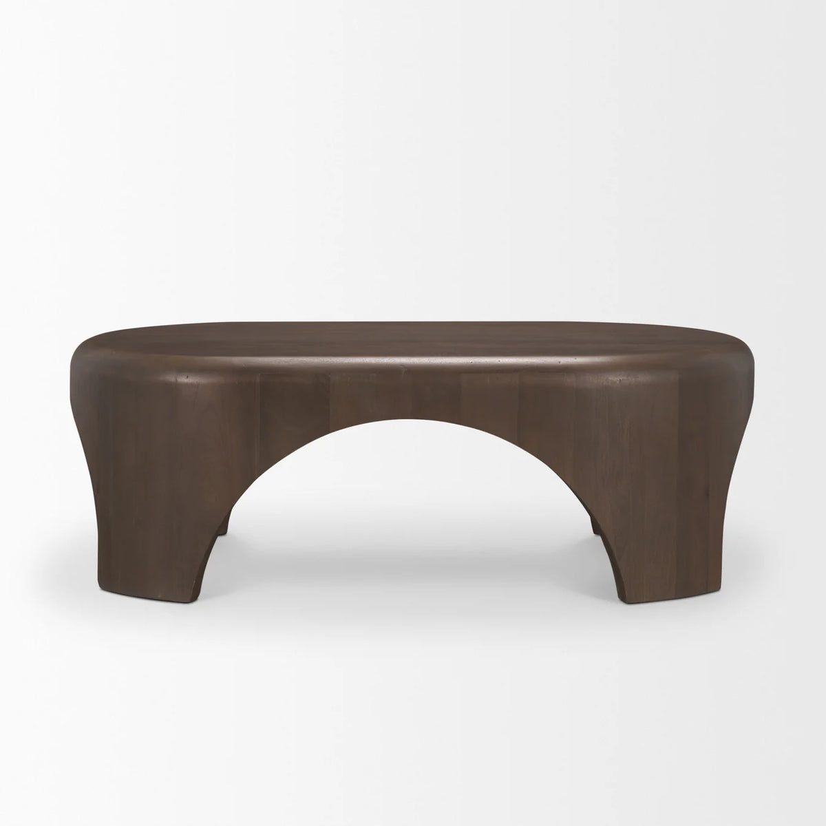 Shima Oval Coffee Table Dark Brown | Wood | Oval