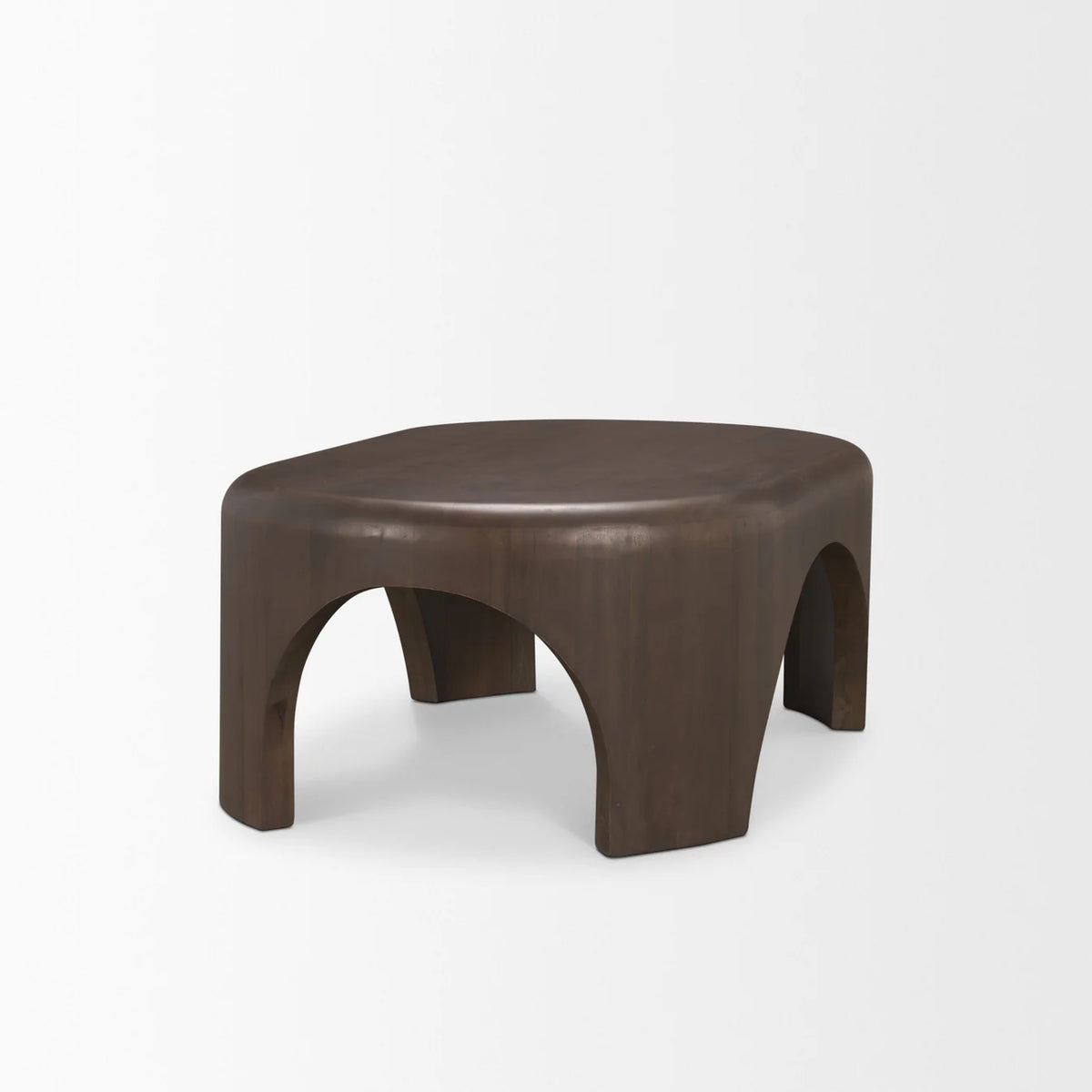 Shima Oval Coffee Table Dark Brown | Wood | Oval