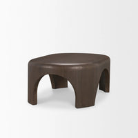 Shima Oval Coffee Table Dark Brown | Wood | Oval