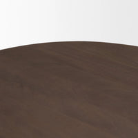 Shima Oval Coffee Table Dark Brown | Wood | Oval