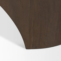Shima Oval Coffee Table Dark Brown | Wood | Oval