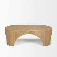 Shima Oval Coffee Table Light Brown | Wood | Oval