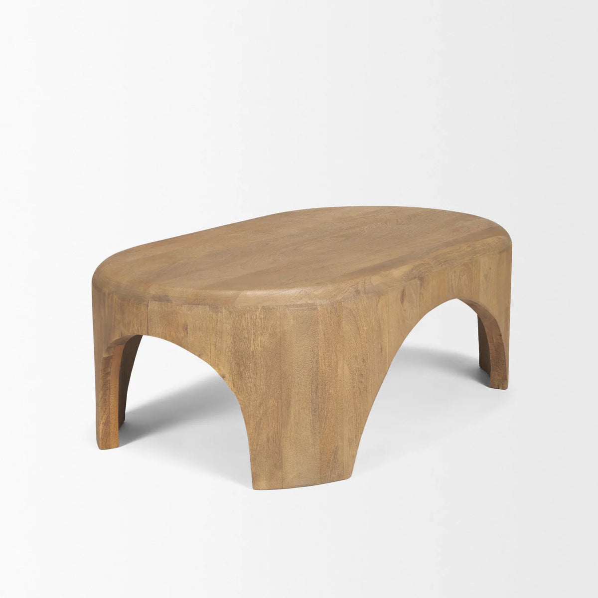 Shima Oval Coffee Table Light Brown | Wood | Oval