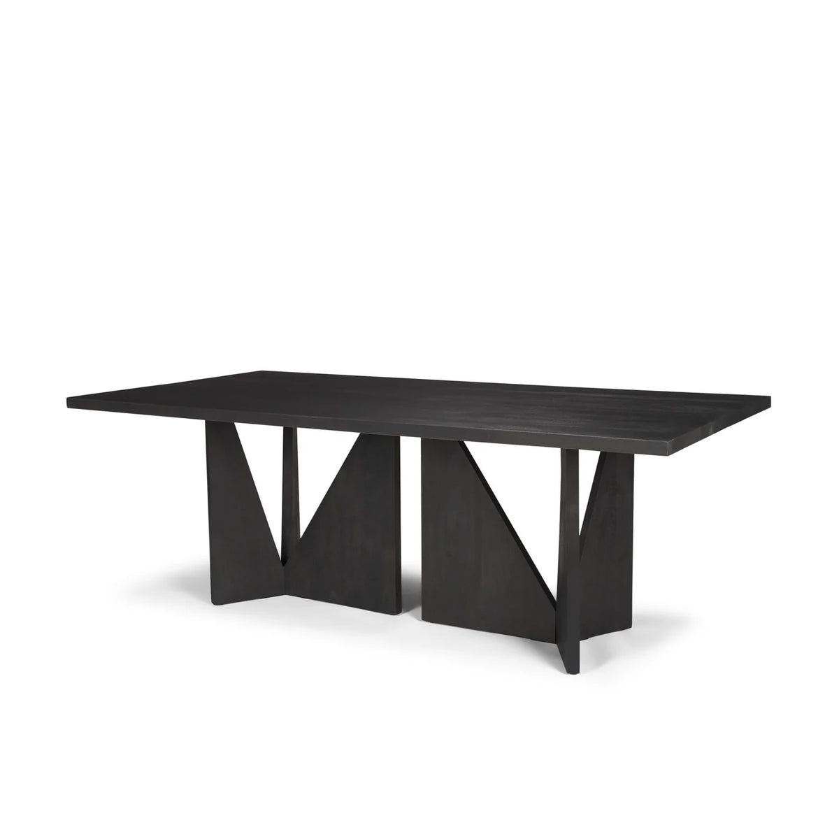 Tarro Rectangle Dining Table Black Wood | Rectangle