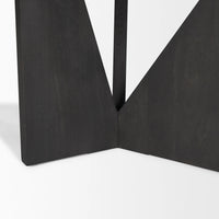 Tarro Rectangle Dining Table Black Wood | Rectangle