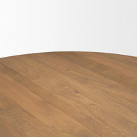 Swanson Round Dining Table Light Brown Wood