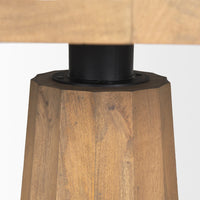 Swanson Round Dining Table Light Brown Wood