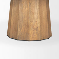 Swanson Round Dining Table Light Brown Wood