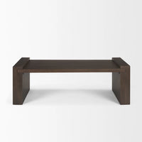 Wesson Coffee Table Dark Brown Wood