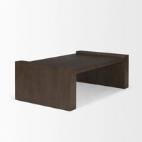 Wesson Coffee Table Dark Brown Wood