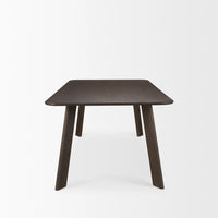 Welborn Dining Table Medium Dark Brown | 84" | Wood