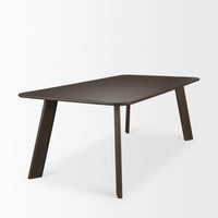 Welborn Dining Table Medium Dark Brown | 84" | Wood