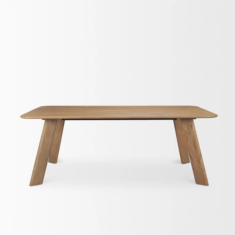 Welborn Dining Table Light Brown | 84" | Wood