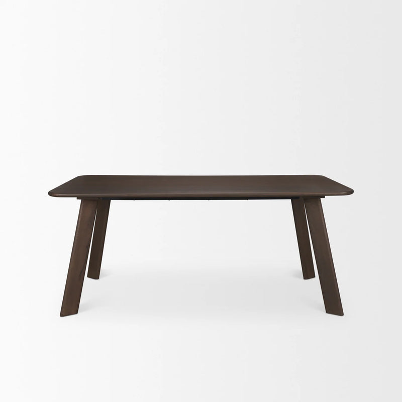 Welborn Dining Table Medium Dark Brown | 72" | Wood