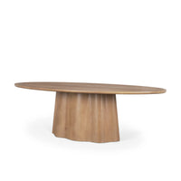 Jovani Oval Dining Table Light Brown | Wood | Oval