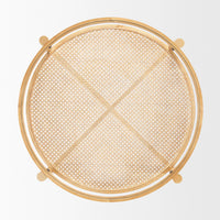 Weslyn Coffee Table Cane | Wood | Glass