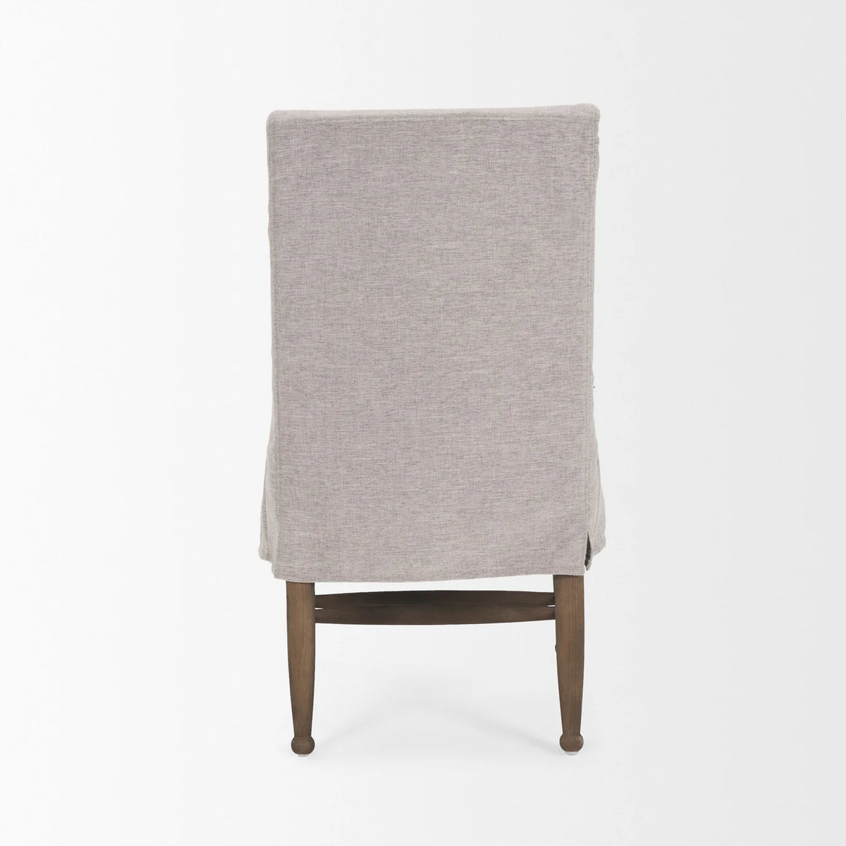 Whitley Dining Chair Grey Performance Fabric | Dark Brown Wood