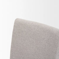 Whitley Dining Chair Grey Performance Fabric | Dark Brown Wood