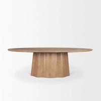 Jovani Oval Dining Table Light Brown | Wood | Oval