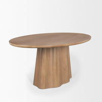 Jovani Oval Dining Table Light Brown | Wood | Oval