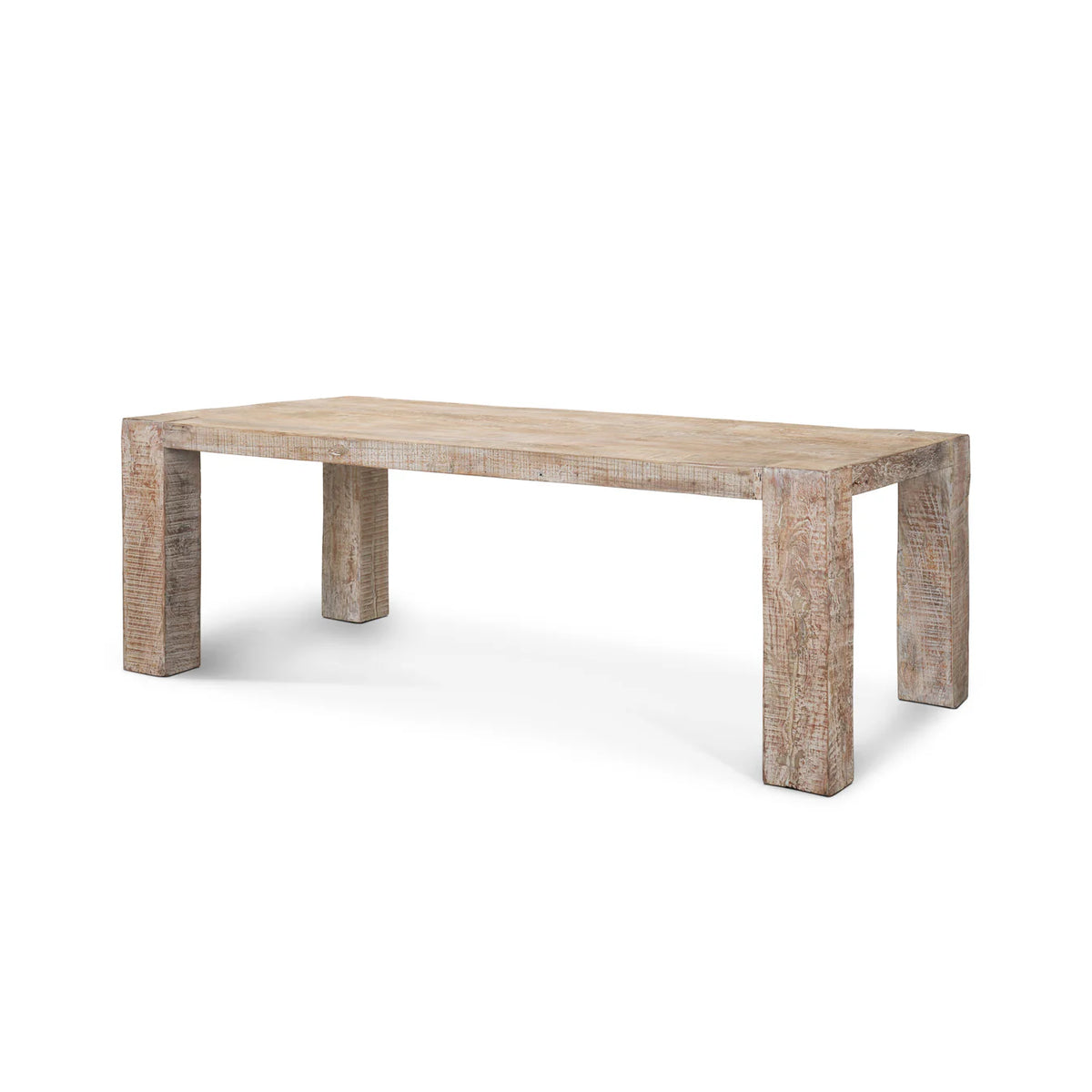 McArthur Dining Table White Wash | 84"