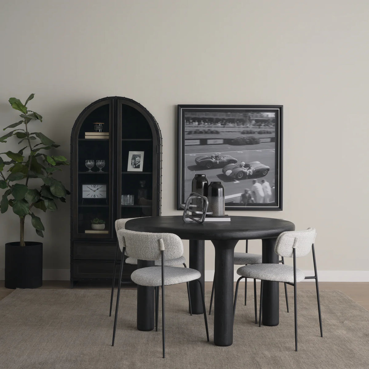 Soma Dining Table Black Wood