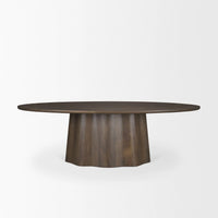 Jovani Oval Dining Table Dark Brown | Wood | Oval