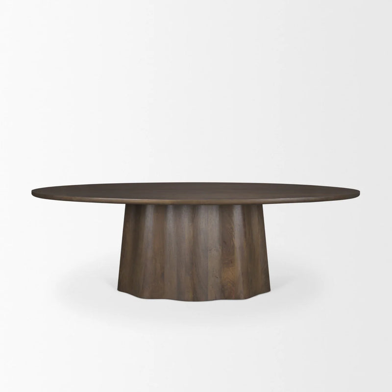 Jovani Oval Dining Table Dark Brown | Wood | Oval