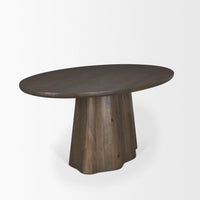 Jovani Oval Dining Table Dark Brown | Wood | Oval