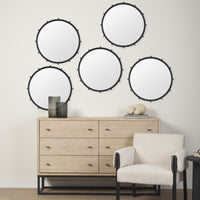 Elena I Small Black Wall Mirror