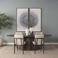 Jovani Oval Dining Table Dark Brown | Wood | Oval