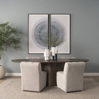 Wilkins Dining Chair Gray | Performance Fabric